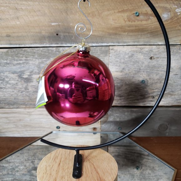 Set of 2 Sullivans 3" Shiny Wine Hand Blown Glass Ornament - Picture 4 of 7